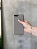 Чохол Silicone case з відкритою камерою на iPhone 7+/8+ Pebble (14)
