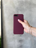 Чохол Silicone case з відкритою камерою на iPhone 7+/8+ Plum (12)
