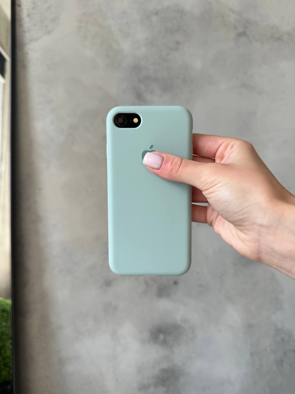 Чехол Silicone case с открытой камерой на iPhone 7/8 Turquoise (31)