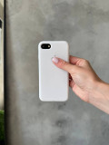 Чехол Silicone case с открытой камерой на iPhone 7/8 White (03)