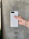 Чохол Silicone case з відкритою камерою на iPhone 7+/8+ White (03)