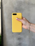 Чохол Silicone case з відкритою камерою на iPhone 7+/8+ Yellow (38)