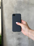 Чехол Silicone case с открытой камерой на iPhone SE 2020/2022 Graphite (24)
