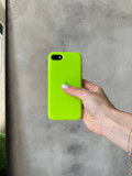 Чехол Silicone case с открытой камерой на iPhone SE 2020/2022 Shiny Green (34)