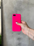 Чехол Silicone case с открытой камерой на iPhone SE 2020/2022 Shiny Pink (35)