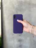 Чохол Silicone case з відкритою камерою на iPhone XS Max Amethyst (21)