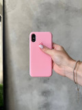 Чохол Silicone case з відкритою камерою на iPhone XS Max Baby Pink (06)