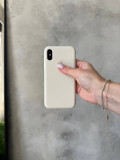 Чохол Silicone case з відкритою камерою на iPhone XS Max Beige (16)