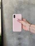 Чохол Silicone case з відкритою камерою на iPhone XS Max Chalk Pink (27)