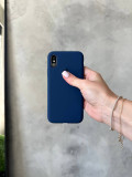Чохол Silicone case з відкритою камерою на iPhone XS Max Deep Navy (30)