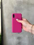 Чохол Silicone case з відкритою камерою на iPhone XS Max Dragon Fruit (13)