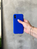 Чохол Silicone case з відкритою камерою на iPhone XS Max Electric Blue (29)