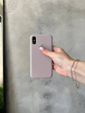 Чохол Silicone case з відкритою камерою на iPhone XS Max Lavander (08)