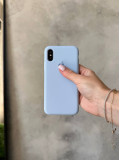 Чохол Silicone case з відкритою камерою на iPhone XS Max Lilac (05)