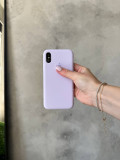 Чохол Silicone case з відкритою камерою на iPhone XS Max Lilac Purple (25)