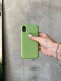 Чохол Silicone case з відкритою камерою на iPhone XS Max Mint Gum (39)