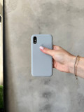 Чохол Silicone case з відкритою камерою на iPhone XS Max Mist Blue (19)