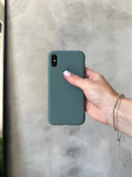 Чохол Silicone case з відкритою камерою на iPhone XS Max Pine Green (36)