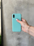 Чохол Silicone case з відкритою камерою на iPhone XS Max Sea Blue (10)