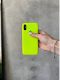 Чохол Silicone case з відкритою камерою на iPhone XS Max Shiny Green (34)