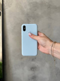 Чохол Silicone case з відкритою камерою на iPhone XS Max Sky Blue (33)