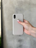 Чохол Silicone case з відкритою камерою на iPhone XS Max Stone (15)