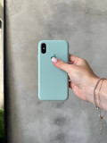 Чохол Silicone case з відкритою камерою на iPhone XS Max Turquoise (31)