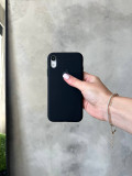 Чохол Silicone case з відкритою камерою на iPhone XR Black (01)