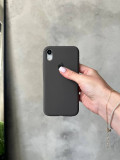 Чохол Silicone case з відкритою камерою на iPhone XR Cocoa (22)