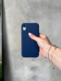 Чохол Silicone case з відкритою камерою на iPhone XR Deep Navy (30)