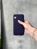 Чохол Silicone case з відкритою камерою на iPhone XR Elderberry (32)