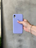 Чохол Silicone case з відкритою камерою на iPhone XR Elegant Purple (23)