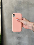Чохол Silicone case з відкритою камерою на iPhone XR Grapefruit (07)