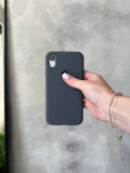 Чохол Silicone case з відкритою камерою на iPhone XR Graphite (24)