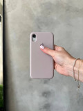 Чохол Silicone case з відкритою камерою на iPhone XR Lavander (08)
