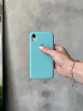 Чохол Silicone case з відкритою камерою на iPhone XR Sea Blue (10)