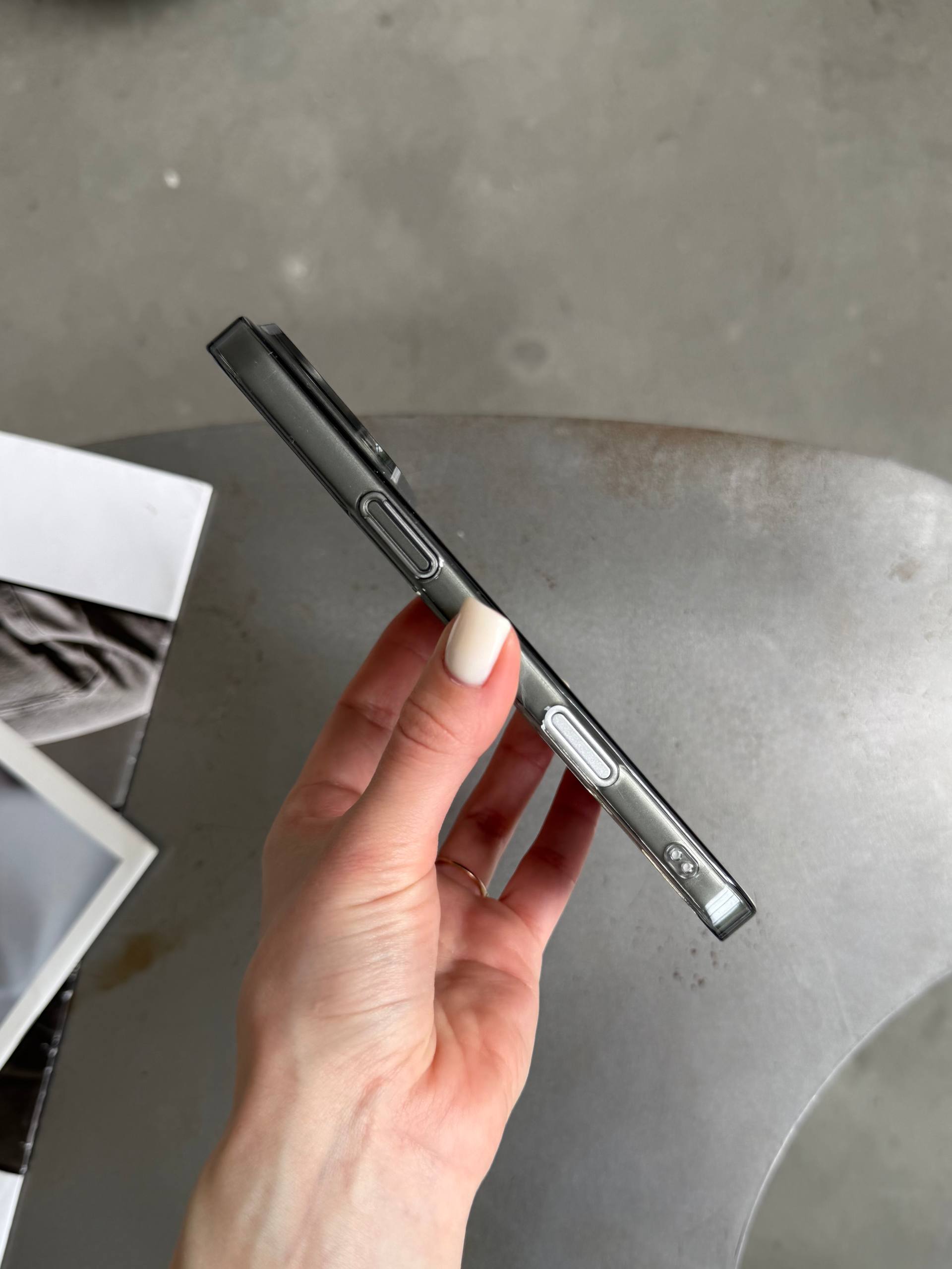Чехол прозрачный Crystal case с Magsafe на iPhone 17 Pro Max Black
