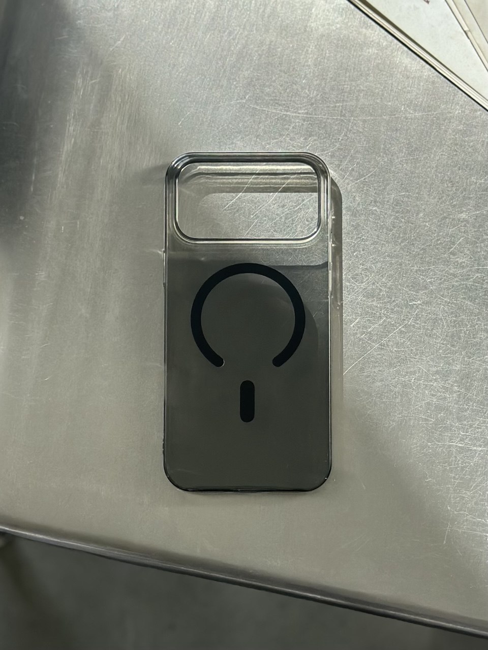 Чохол прозорий Crystal case з Magsafe на iPhone 17 Pro Max Black