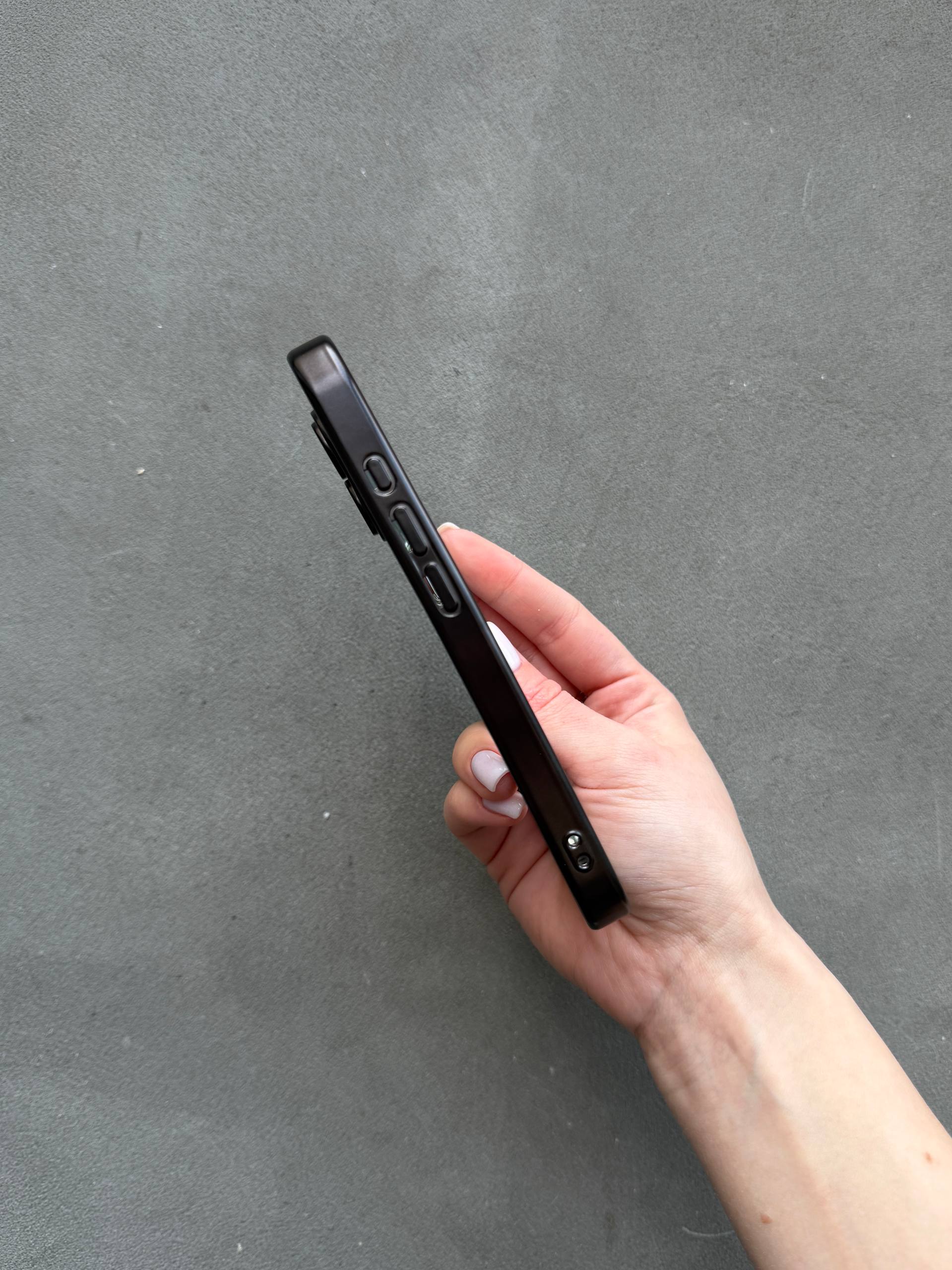 Чехол цветной Shining case с Magsafe на iPhone 17 Black