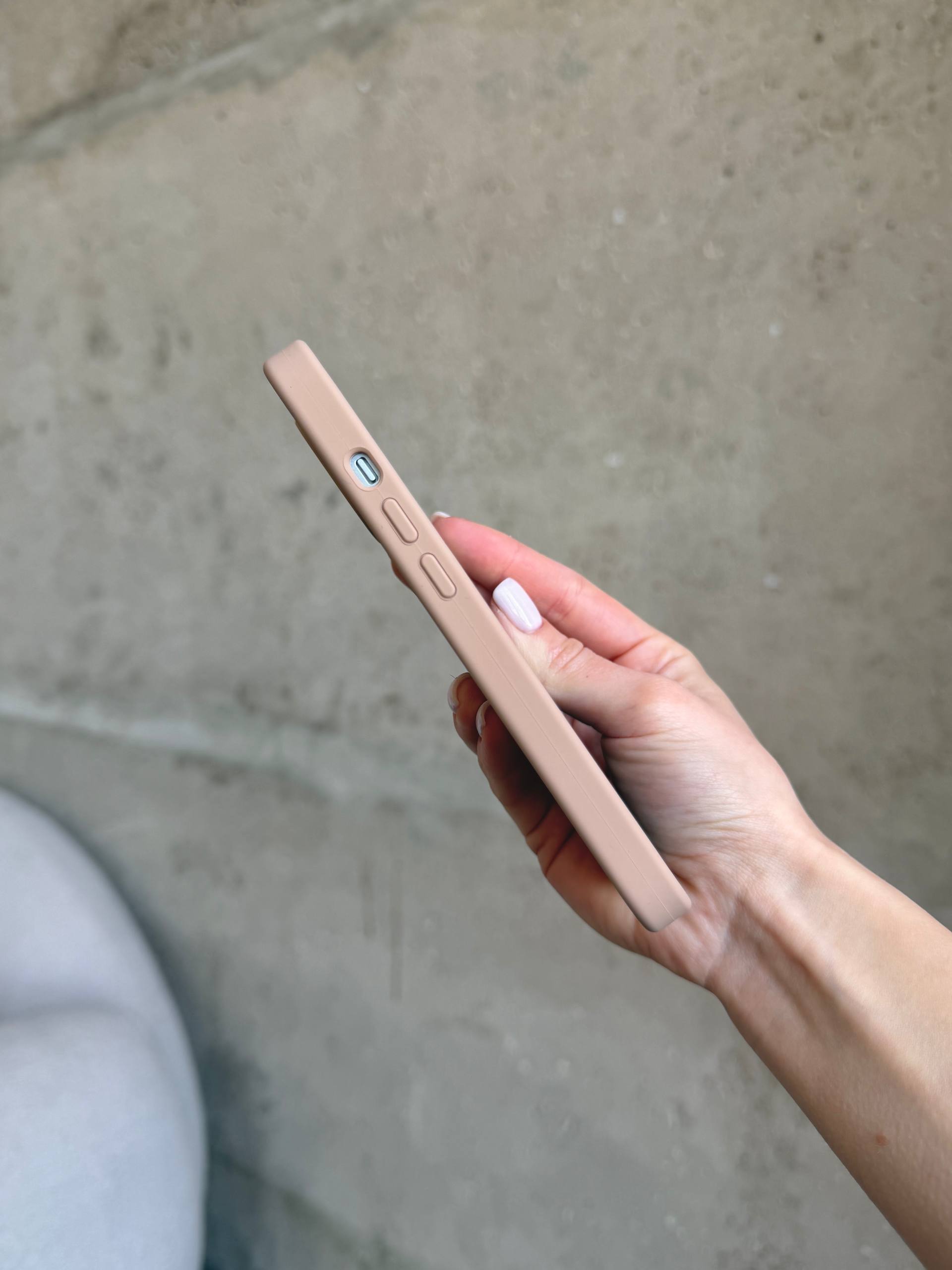 Чохол Silicone case із закритою камерою на iPhone 14 Desert #62