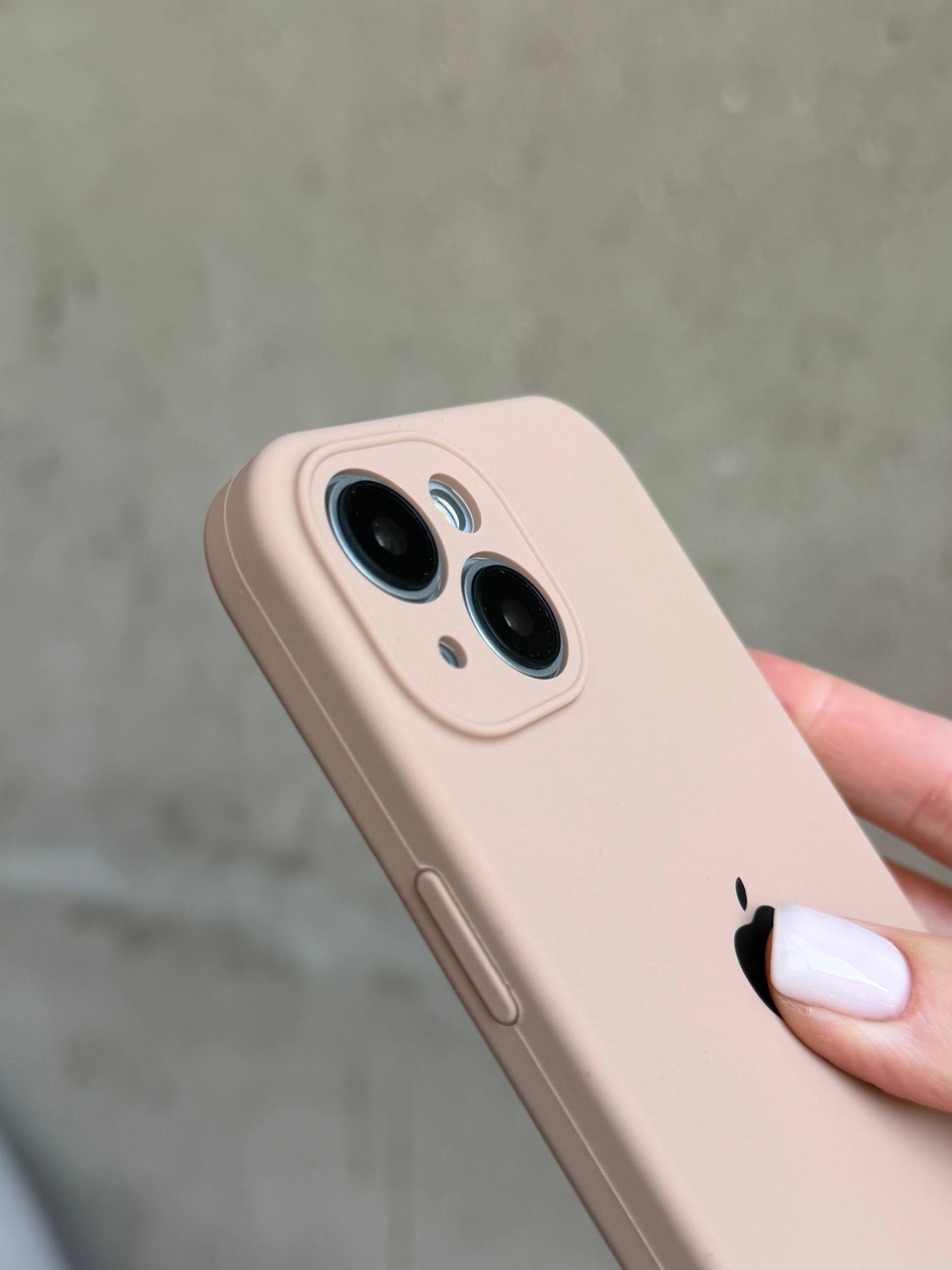 Чохол Silicone case із закритою камерою на iPhone 14 Desert #62