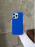 Чохол Flower Silicone Case з Magsafe на iPhone 15 Pro Max Electric Blue (03)