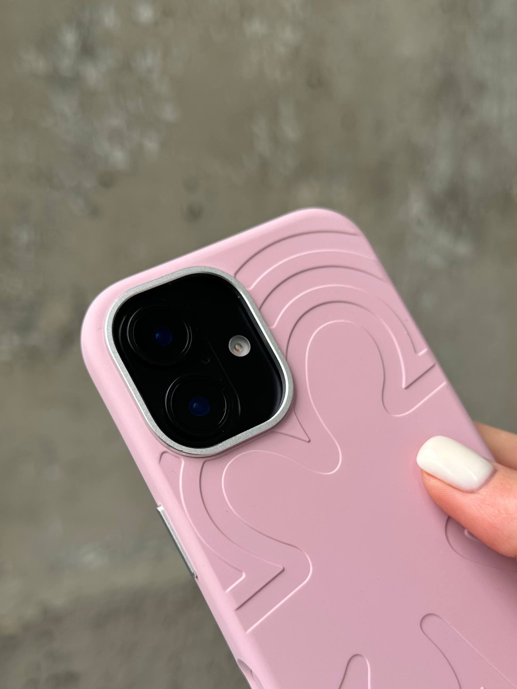 Чехол Flower Silicone Case с Magsafe на iPhone 17 Pink (01)