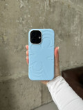 Чехол Flower Silicone Case с Magsafe на iPhone 17 Cloud Blue (02)