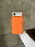 Чехол Flower Silicone Case с Magsafe на iPhone 17 Air Orange (09)