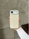 Чехол Flower Silicone Case с Magsafe на iPhone 17 Air Antique White (05)
