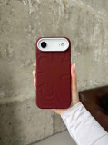 Чохол Flower Silicone Case з Magsafe на iPhone 17 Air Burgundy (06)