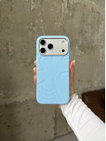 Чохол Flower Silicone Case з Magsafe на iPhone 17 Pro Max Cloud Blue (02)