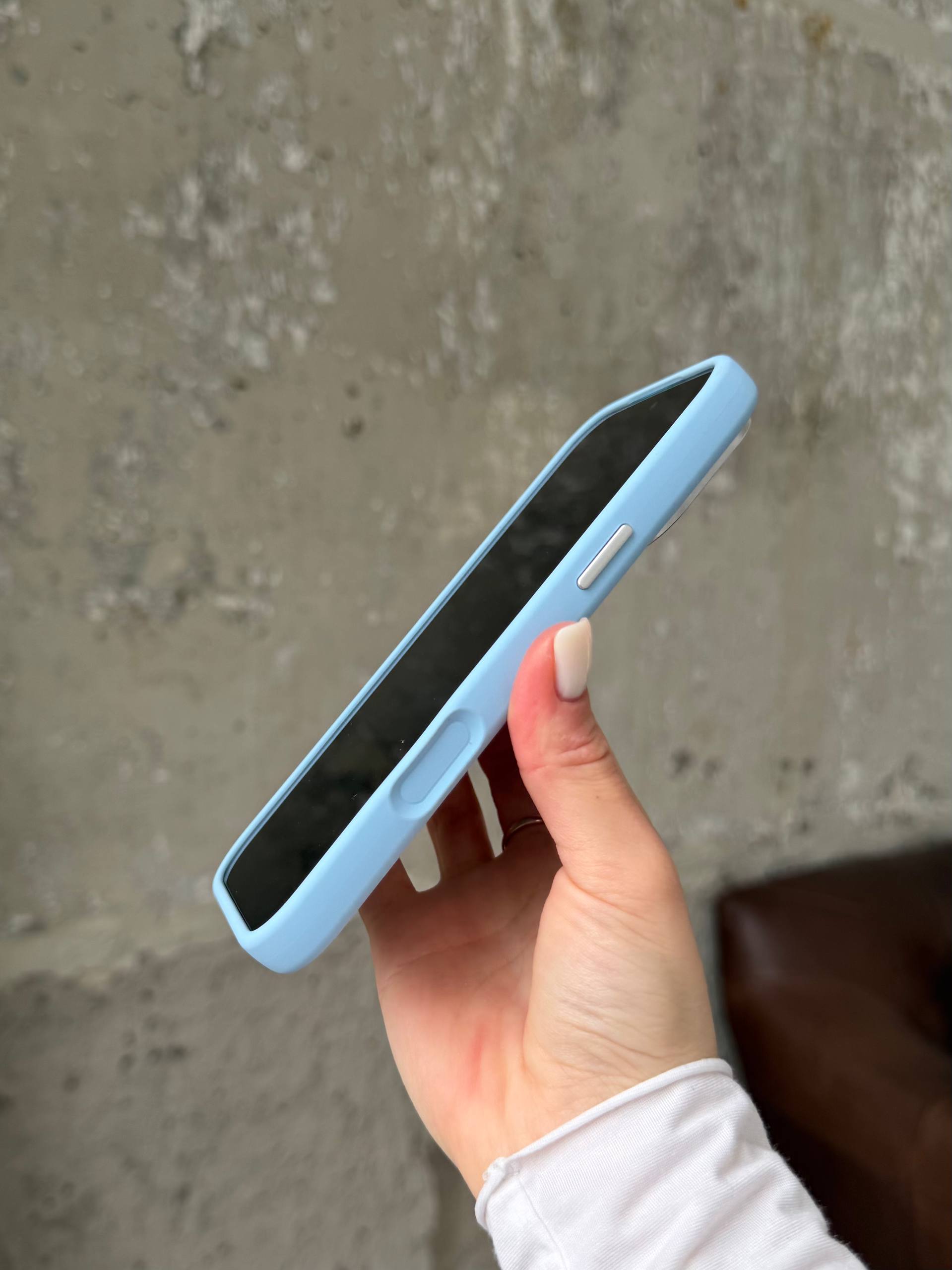 Чохол Flower Silicone Case з Magsafe на iPhone 17 Pro Cloud Blue (02)