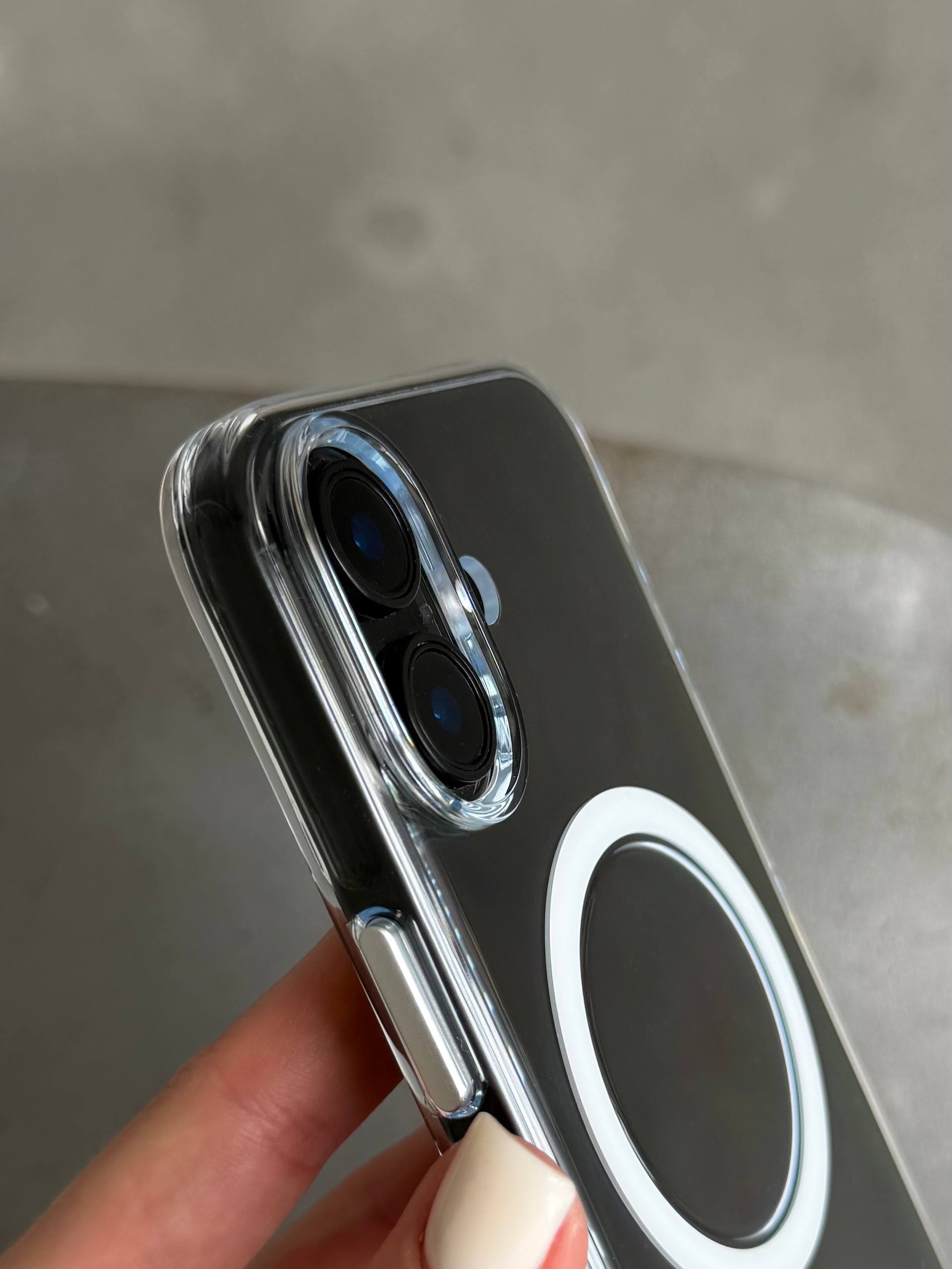 Чохол прозорий KZDOO Iceguard з Magsafe (Camera Control) на iPhone 17